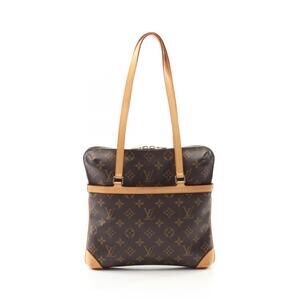 Louis Vuitton Cousin Shoulder Bag Canvas Leather Monogram Brown